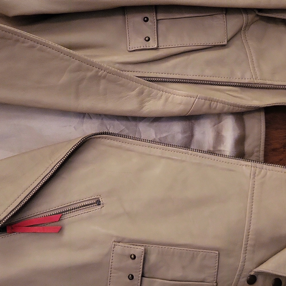 Lambskin Leather Jacket w/ Embroidery Small - Picture 12 of 14